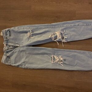 Hollister Light Blue Distressed Women Jeans